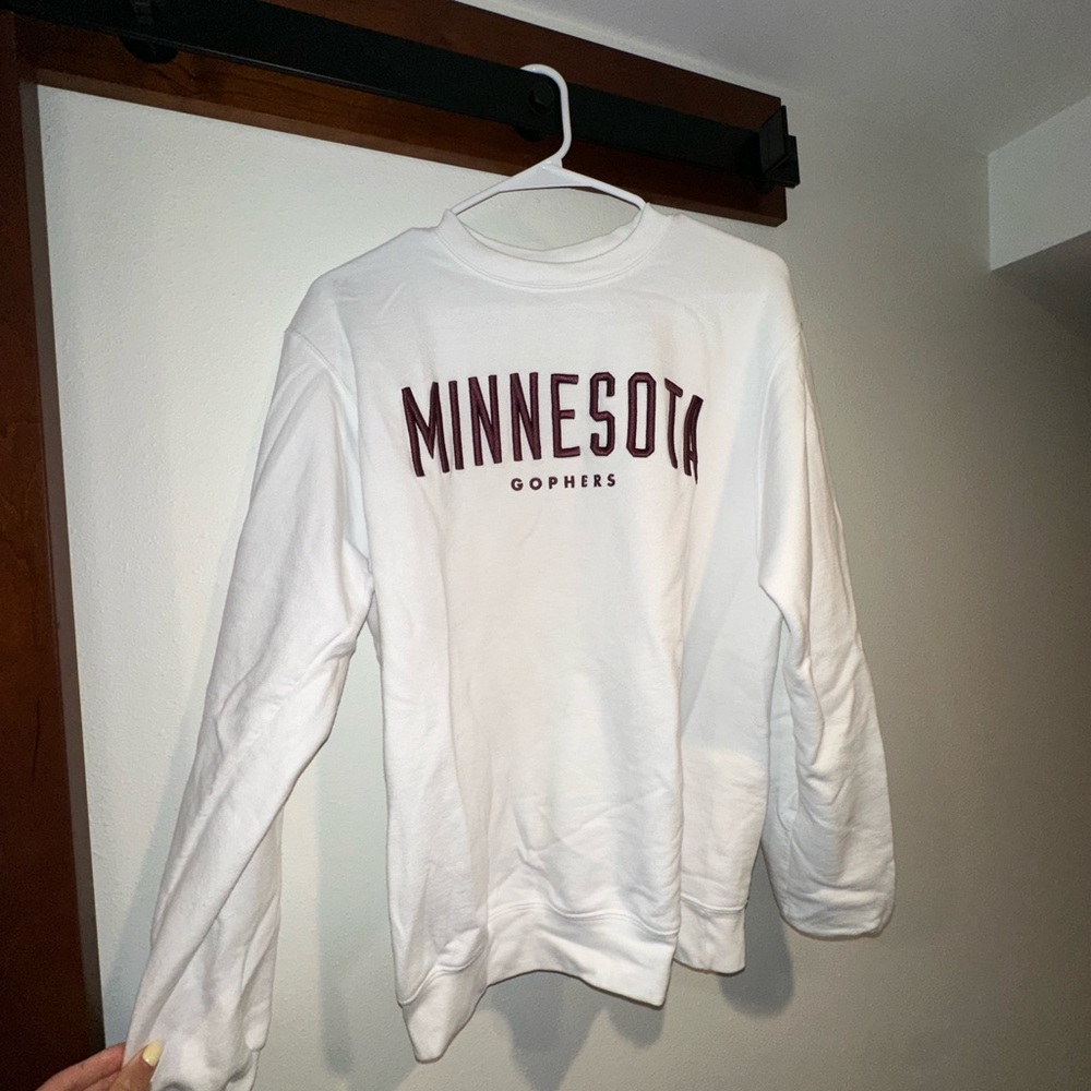 Champion White and Maroon Sweatshirt